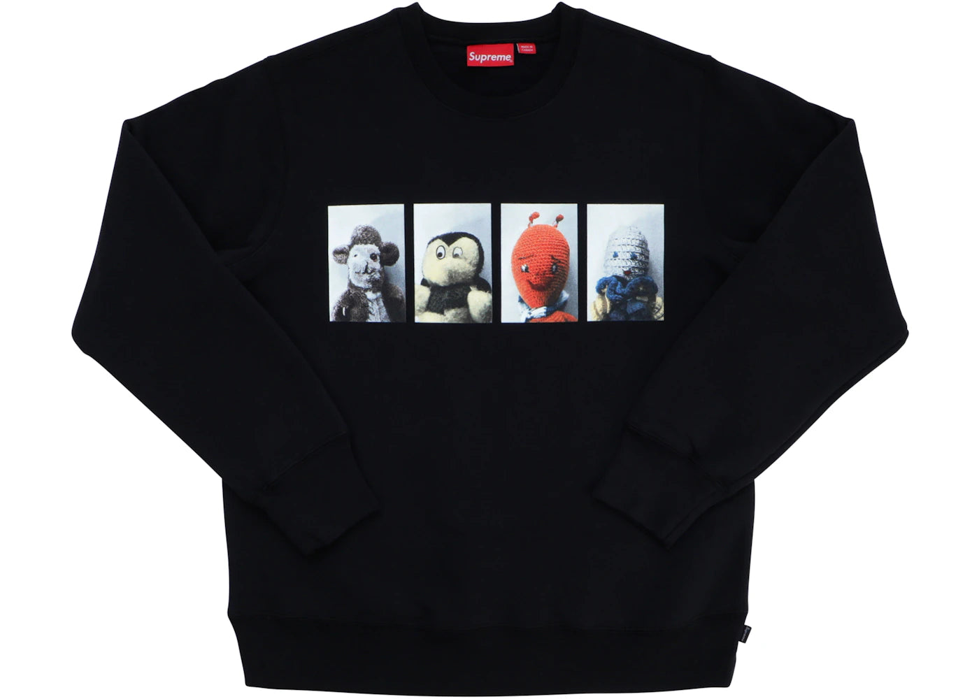 Supreme Mike Kelley AhhYouth! Crewneck Sweatshirt Black