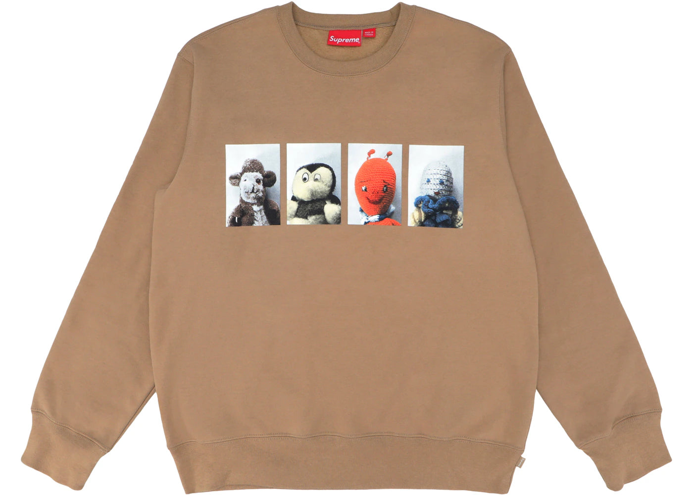 Supreme Mike Kelley AhhYouth! Crewneck Sweatshirt Light Brown