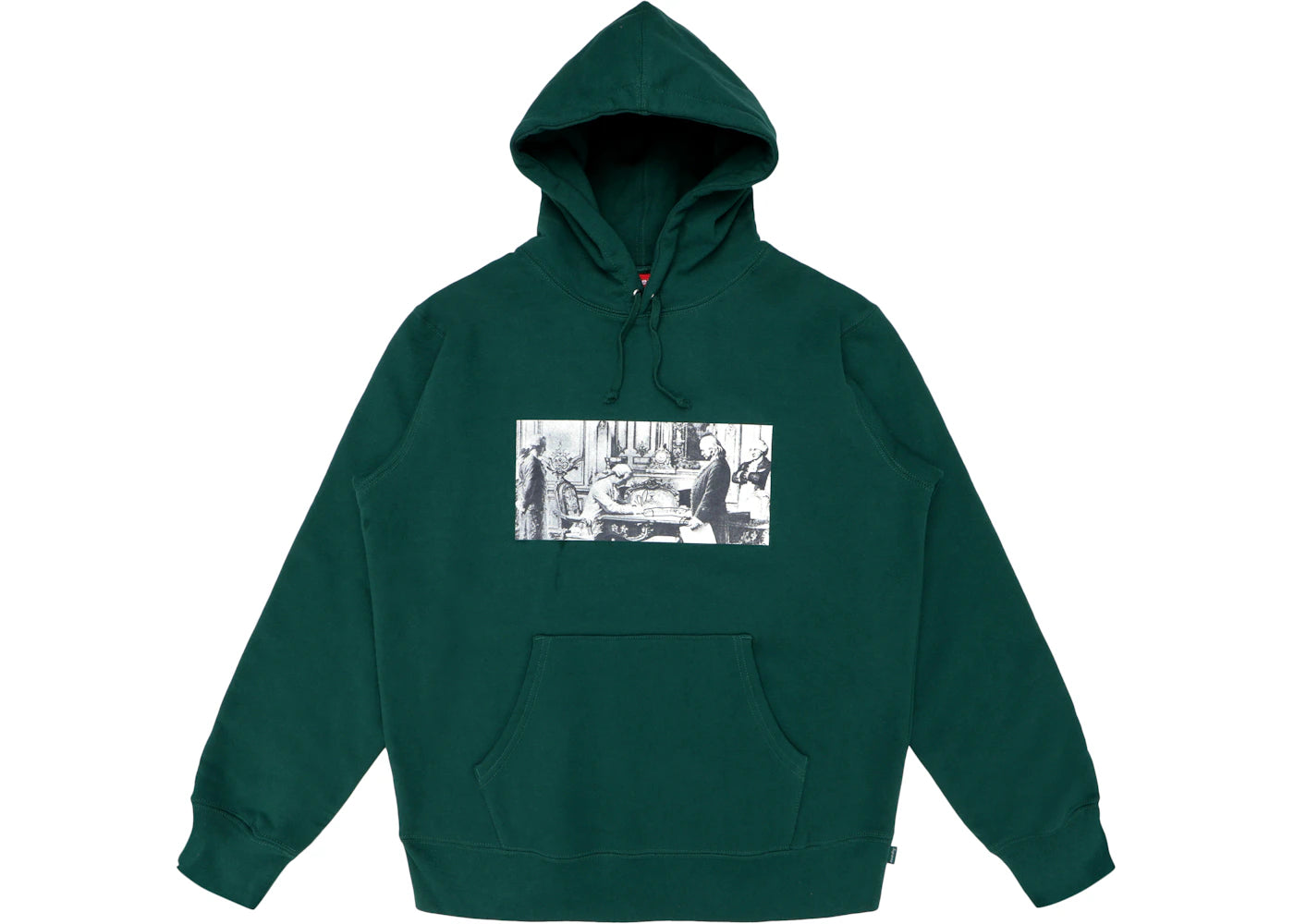 Supreme Mike Kelley Franklin Signing the Treaty of Alliance with French Officials Hooded Sweatshirt Dark Green
