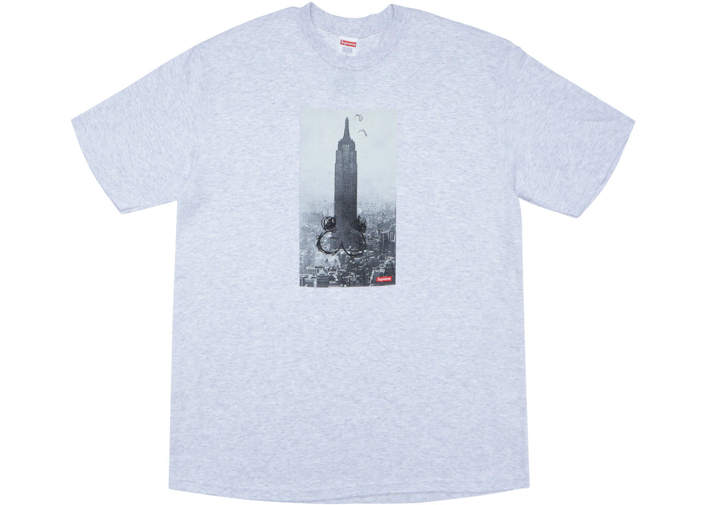 Supreme Mike Kelley The Empire State Building Tee Ash Grey