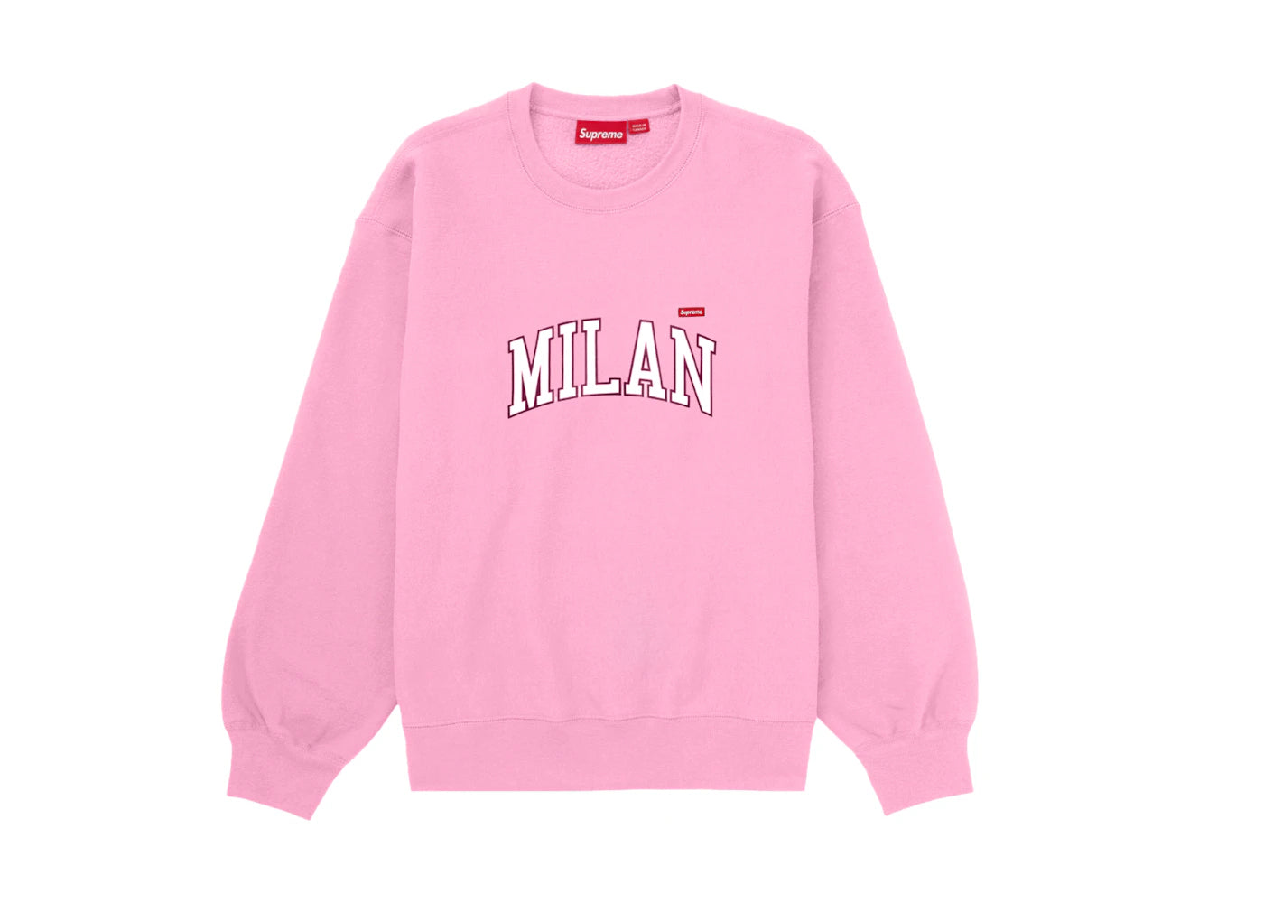 Supreme Milan Shop Small Box Crewneck Pink