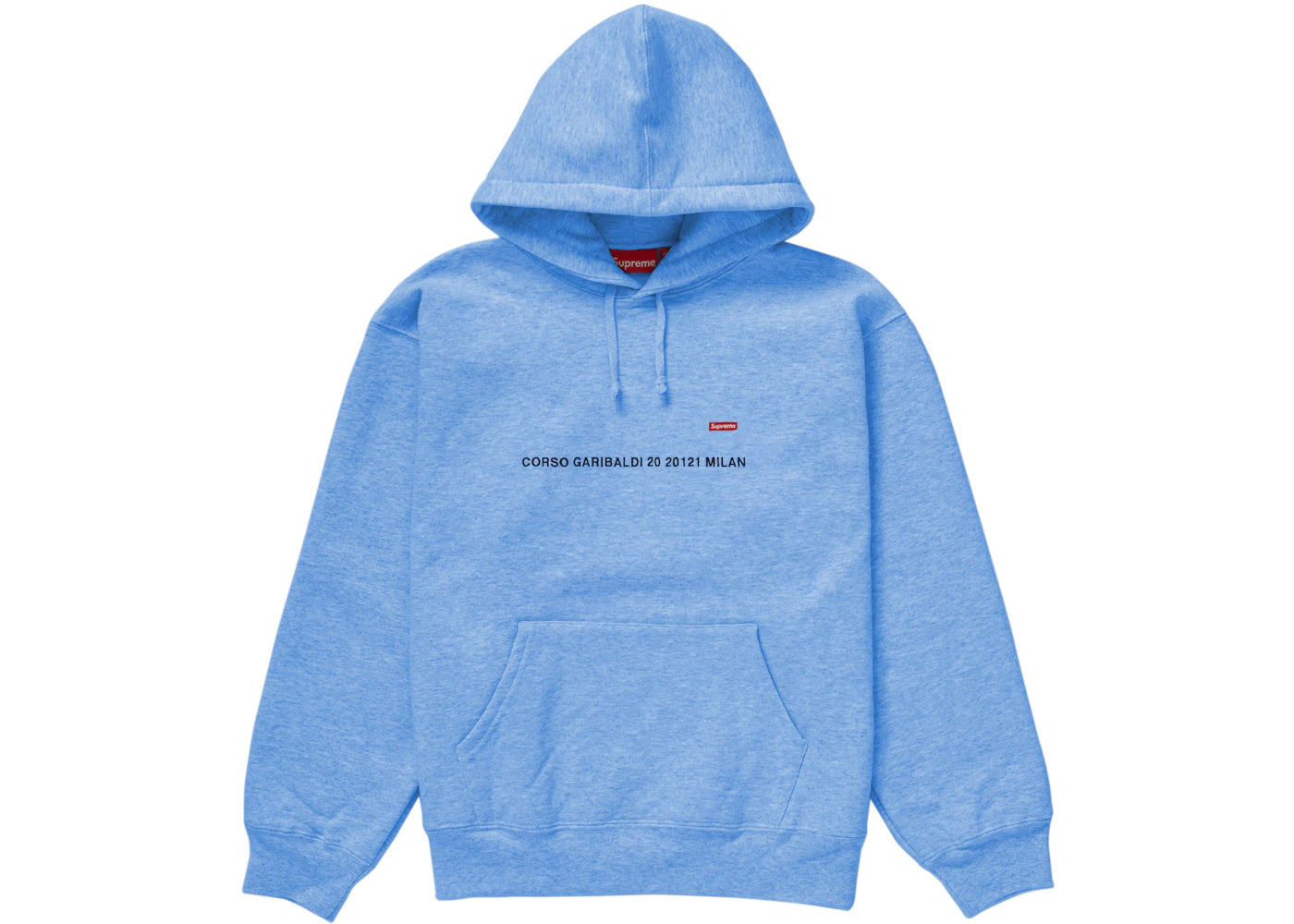 Supreme Small Box Hooded Sweatshirt (Milan Shop) Pale Blue