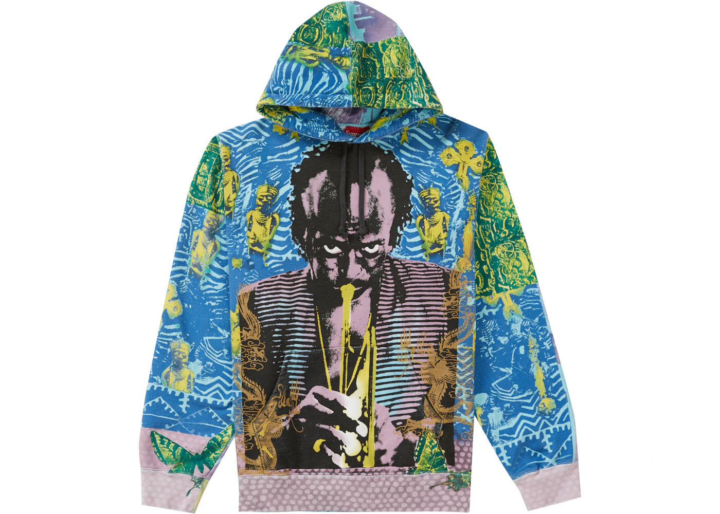 Supreme Miles Davis Hooded Sweatshirt Blue