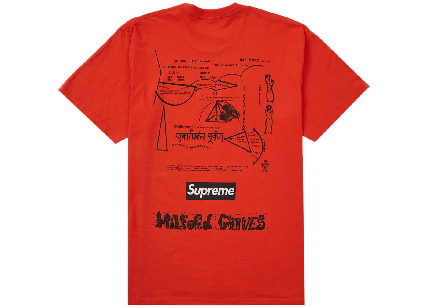 Supreme Milford Graves Tee Tomato