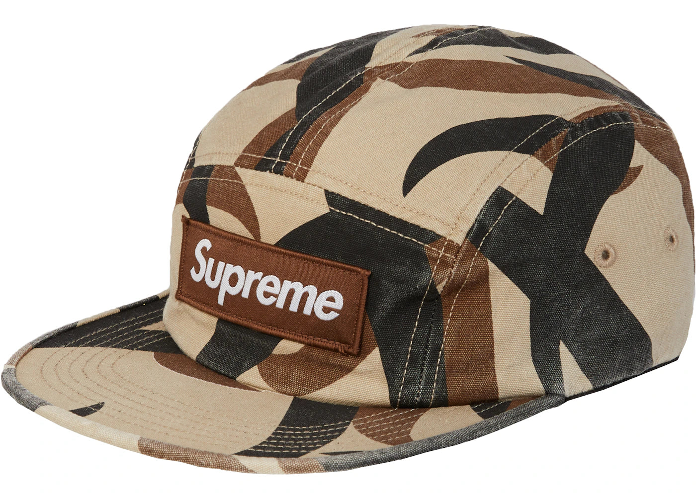 Supreme Military Camp Cap (FW19) Tan Tribal Camo