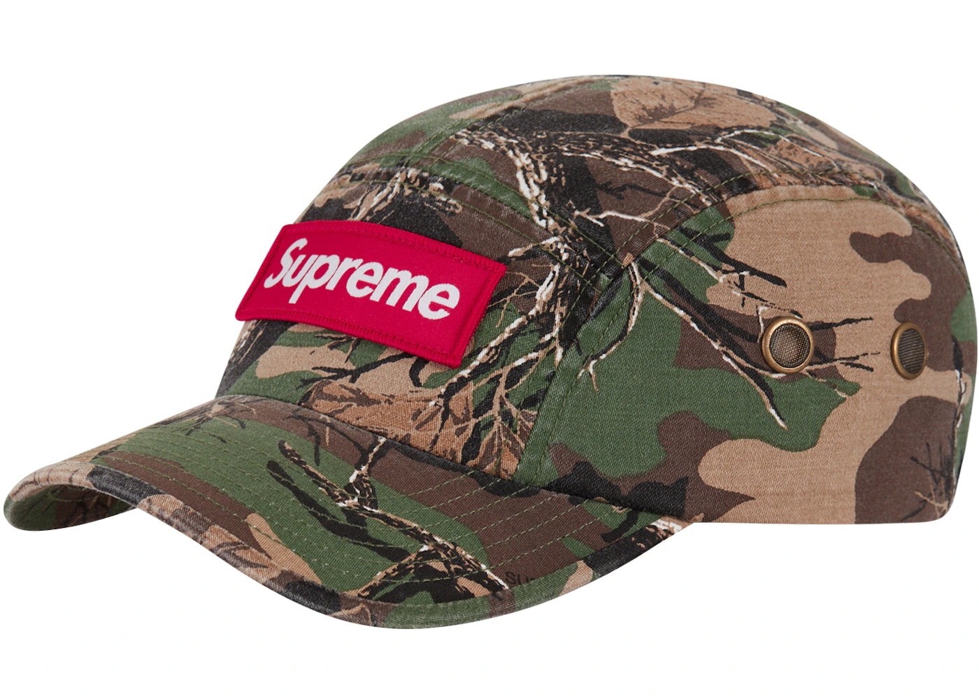 Supreme Military Camp Cap (FW22) Branch Olive Camo