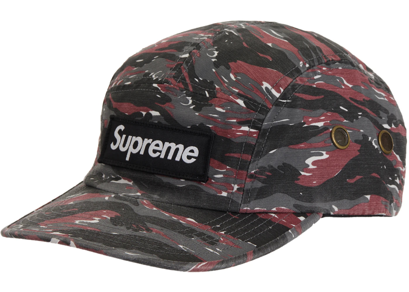 Supreme Military Camp Cap (SS24) Red Tiger Camo