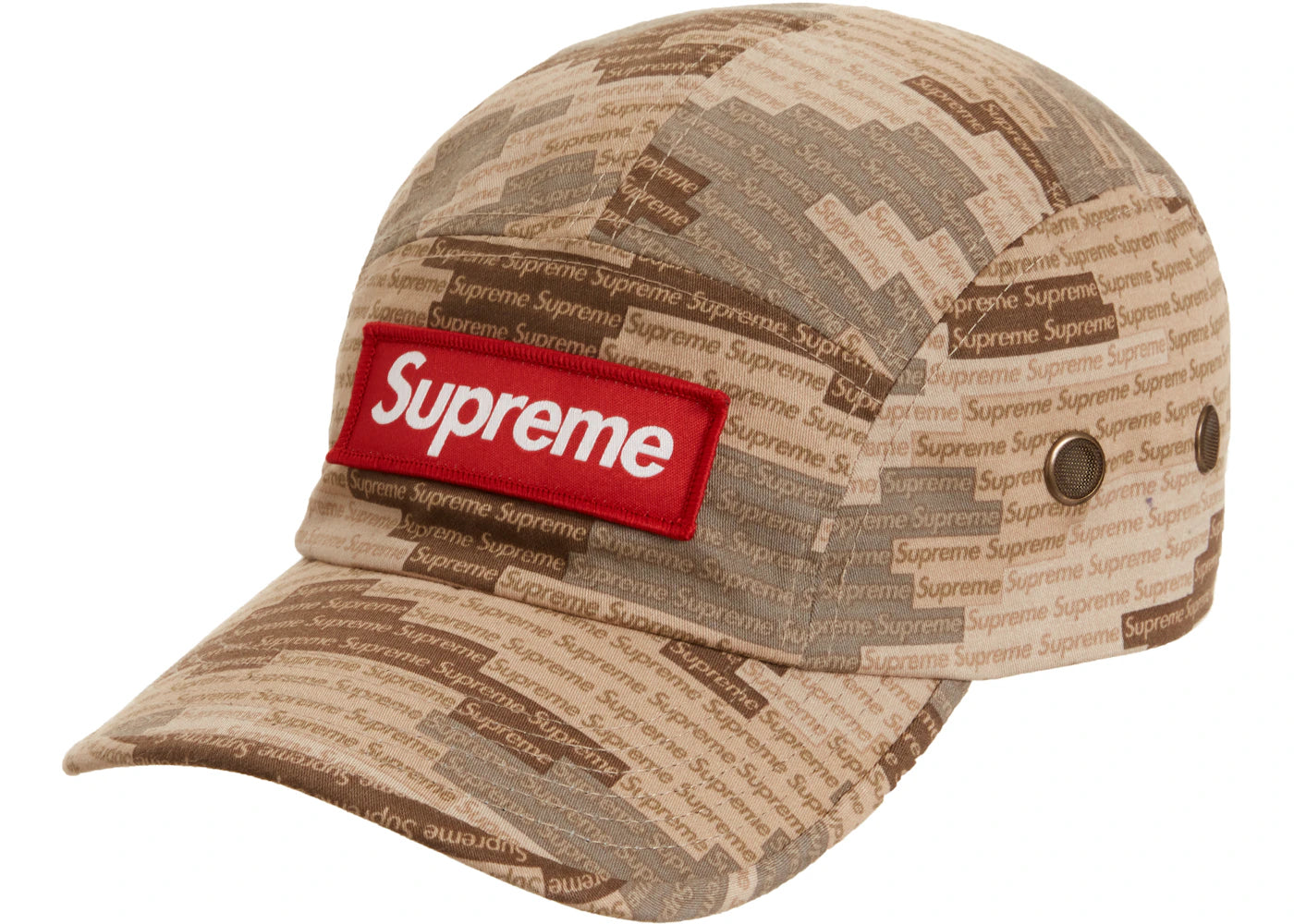 Supreme Military Camp Cap Tan Camo