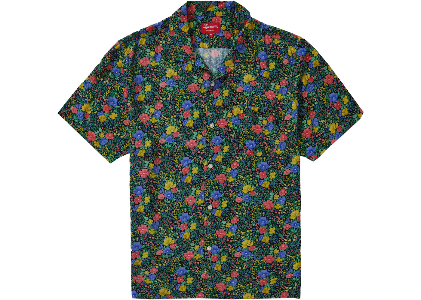 Supreme Mini Floral Rayon S/S Shirt Black