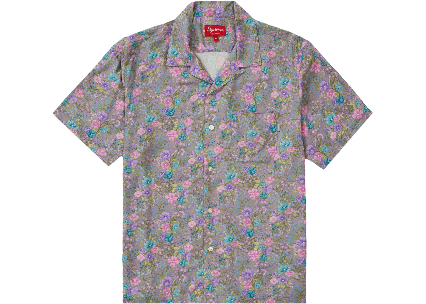 Supreme Mini Floral Rayon S/S Shirt Dusty Purple