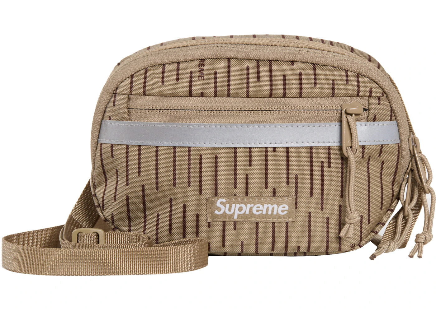 Supreme Mini Side Bag Tan Raindrop