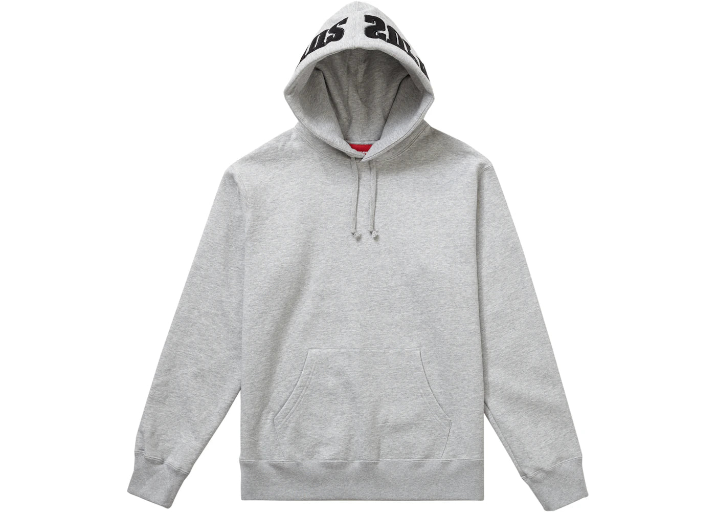 Supreme Mirrored Logo Hooded Sweatshirt (FW19) Heather Grey
