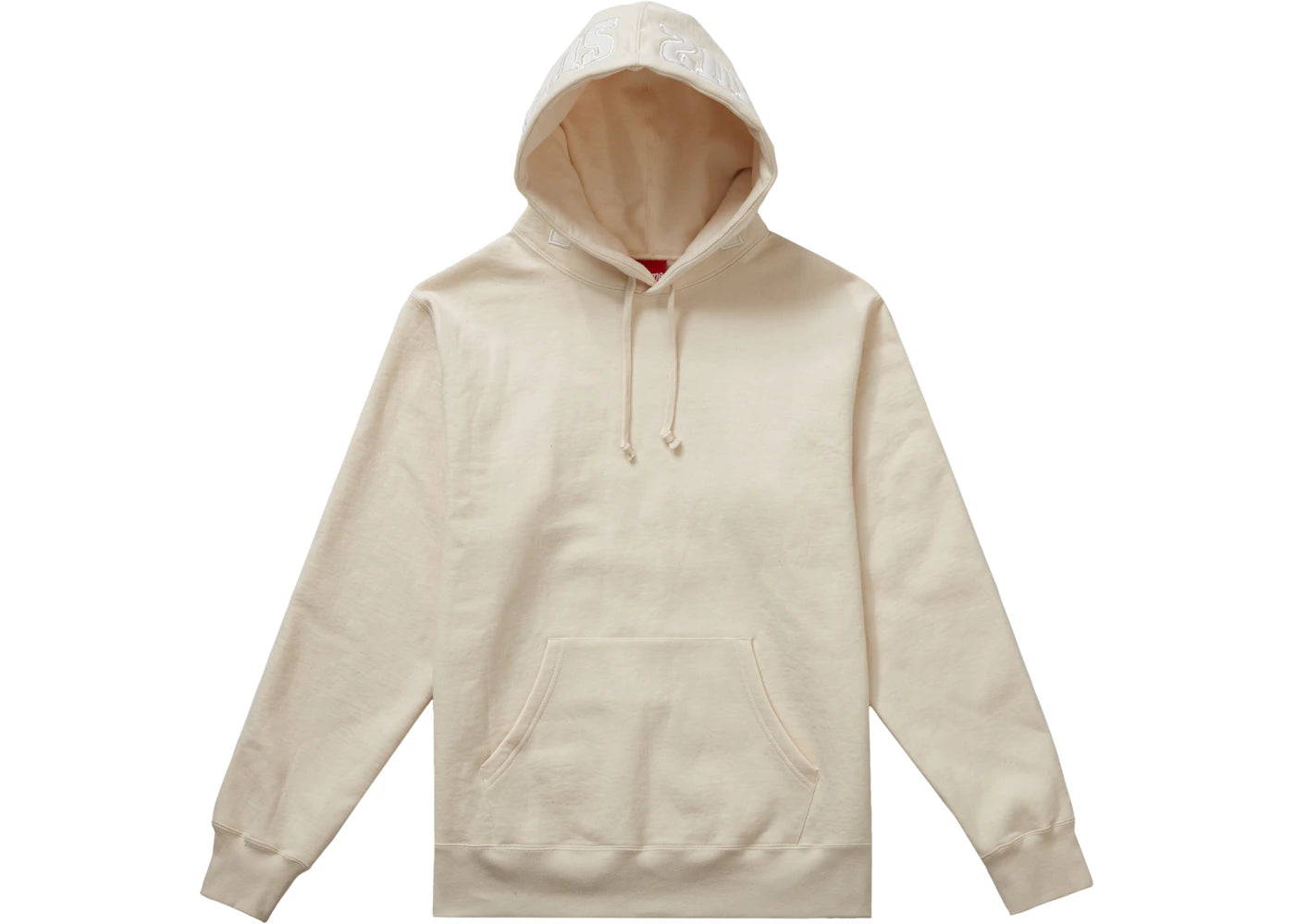 Supreme Mirrored Logo Hooded Sweatshirt (FW19) Natural