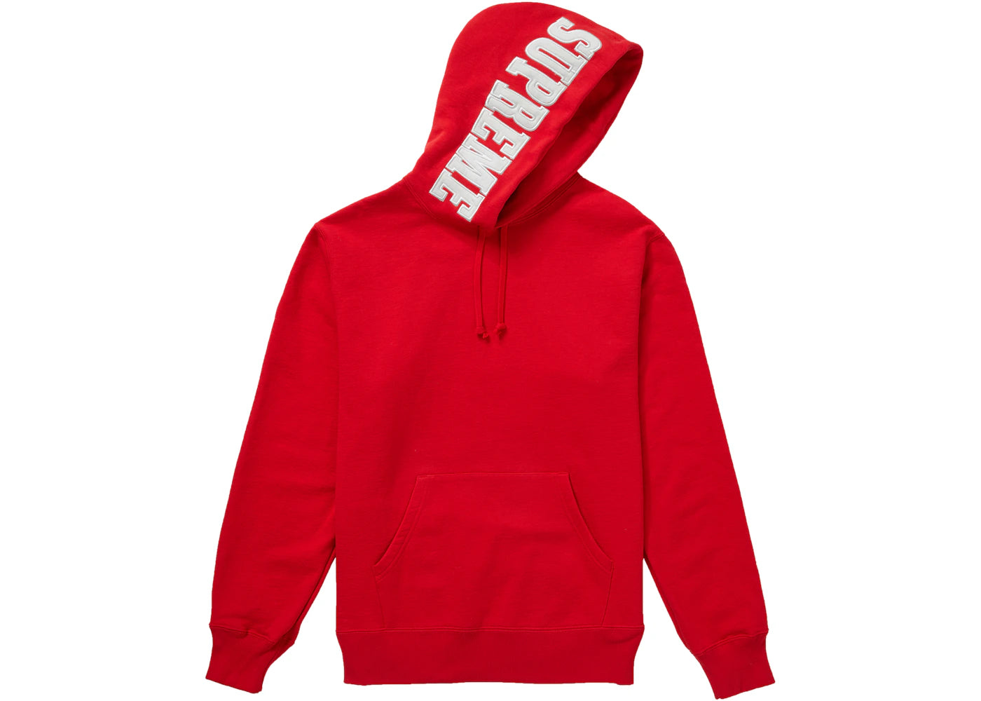 Supreme Mirrored Logo Hooded Sweatshirt (FW19) Red
