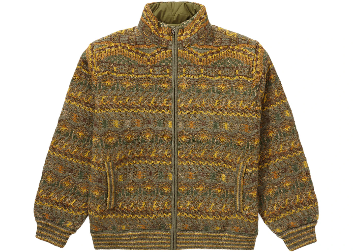 Supreme Missoni Reversible Knit Jacket Olive