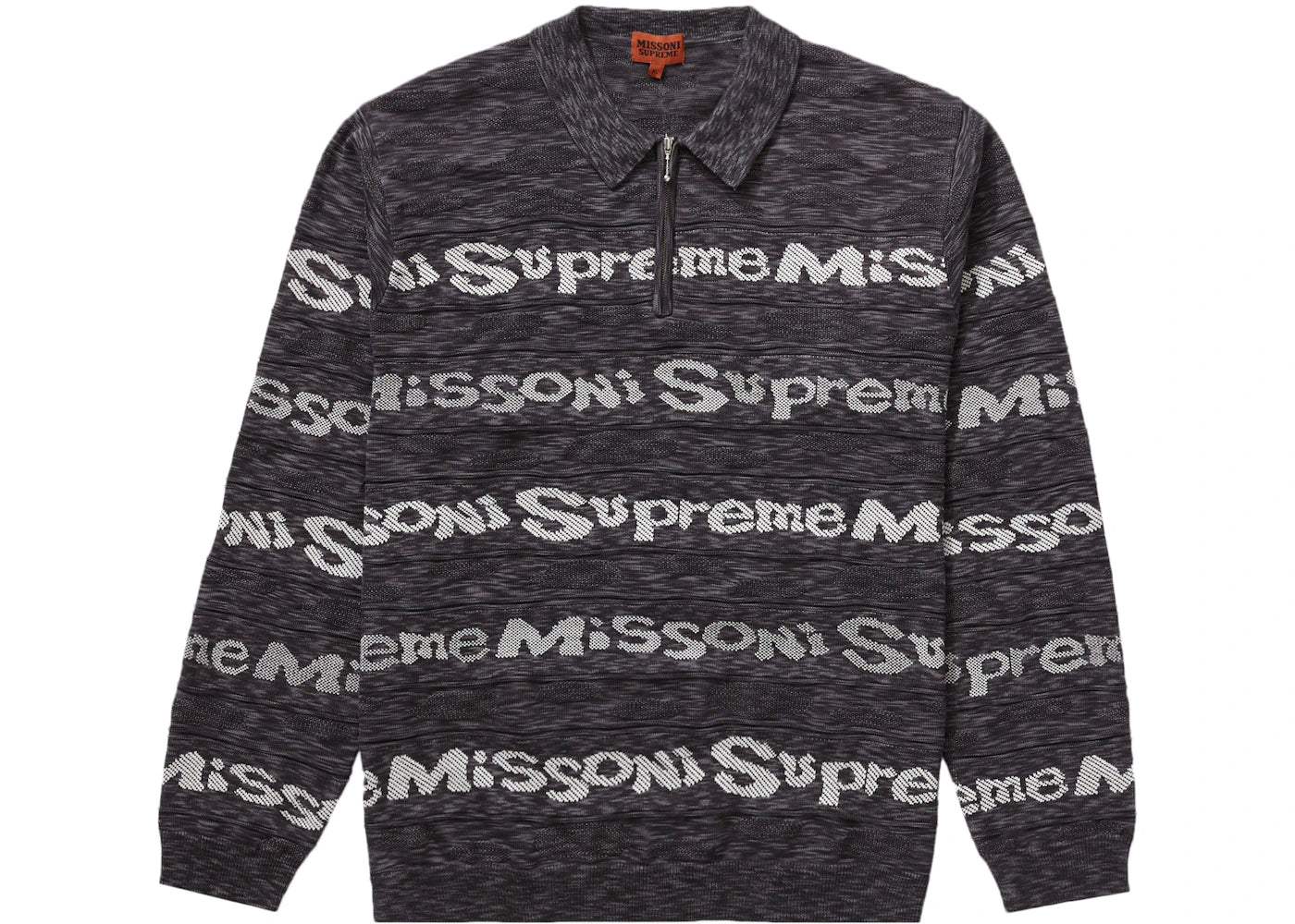 Supreme Missoni Zip L/S Polo Black