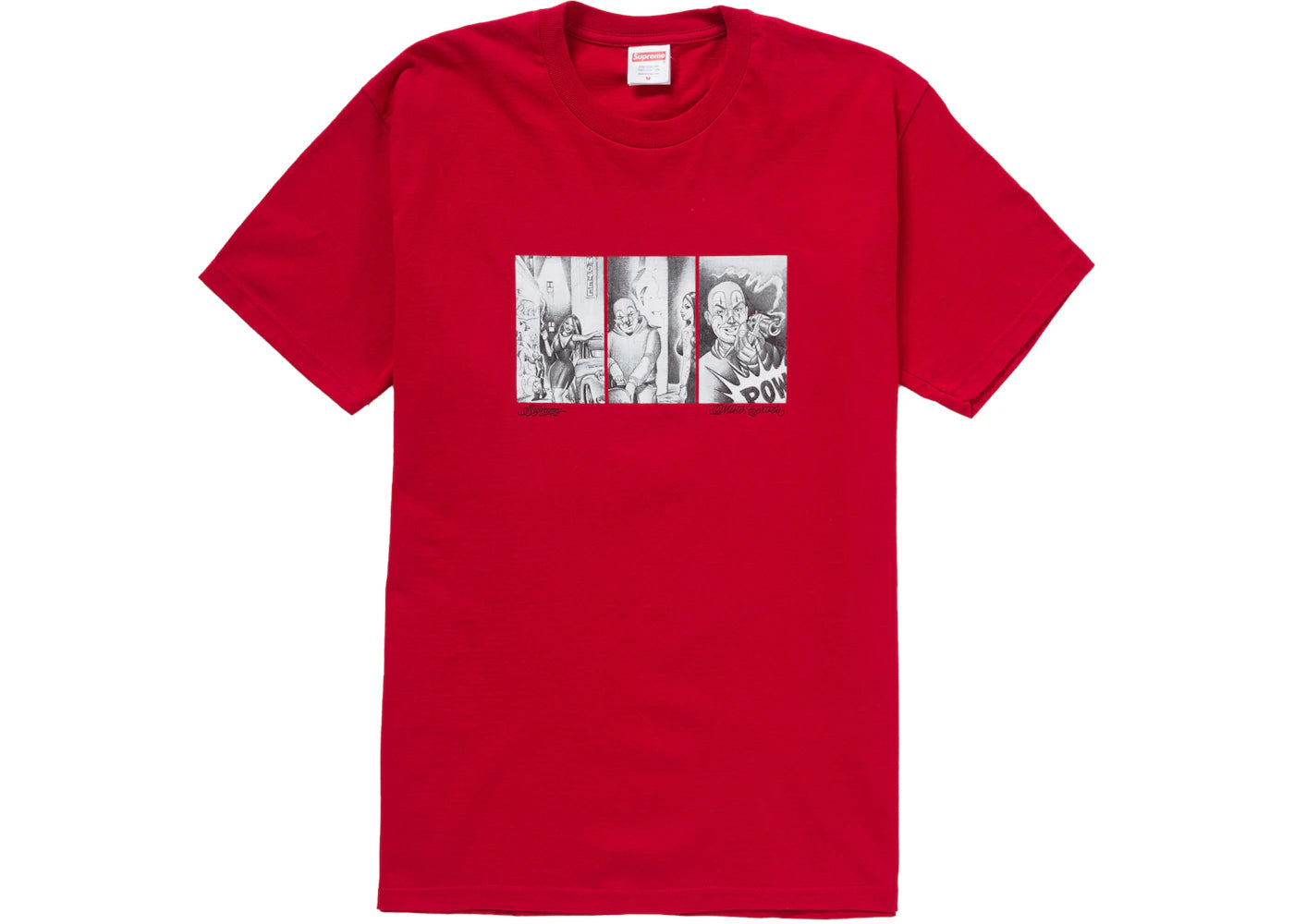 Supreme Mister Cartoon Pow Tee Red