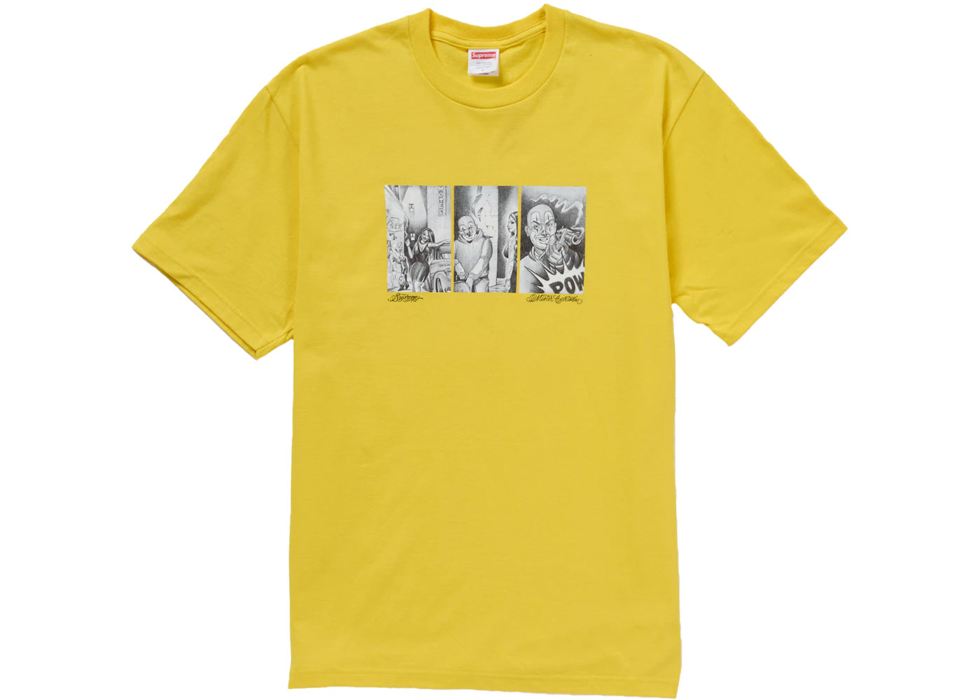 Supreme Mister Cartoon Pow Tee Yellow