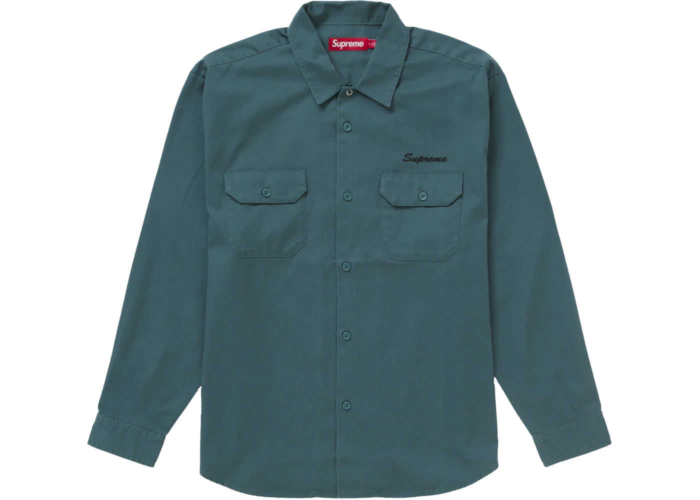 Supreme Mister Cartoon Work Shirt Work Green