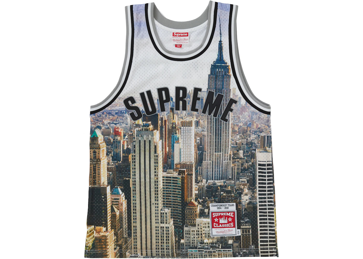 Supreme Mitchell & Ness Basketball Jersey Skyline