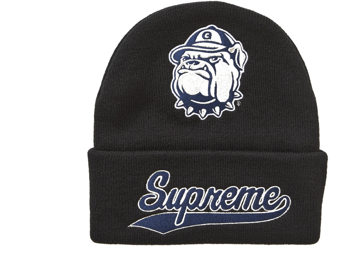 Supreme Mitchell & Ness NCAA Beanie Black