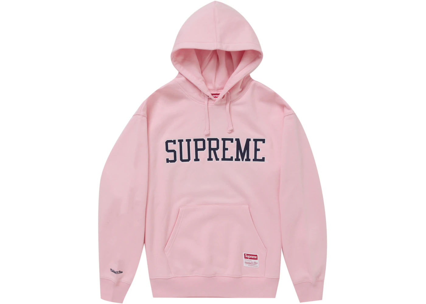 Supreme Mitchell & Ness NCAA Hooded Sweatshirt Pink