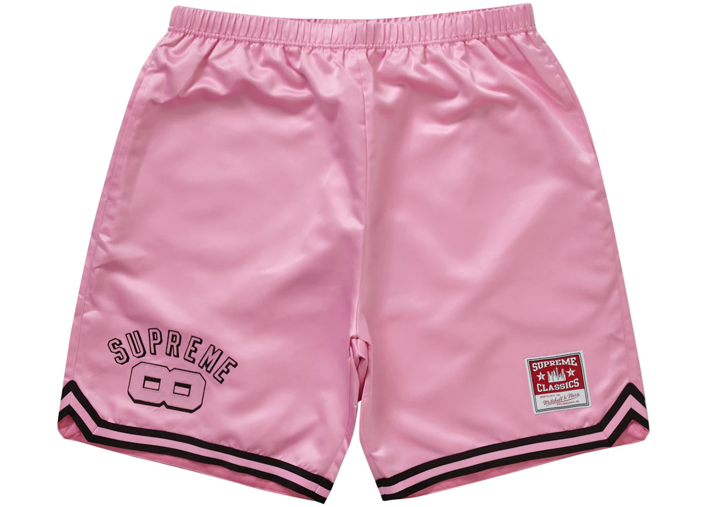 Supreme Mitchell & Ness Satin Basketball Short Pink