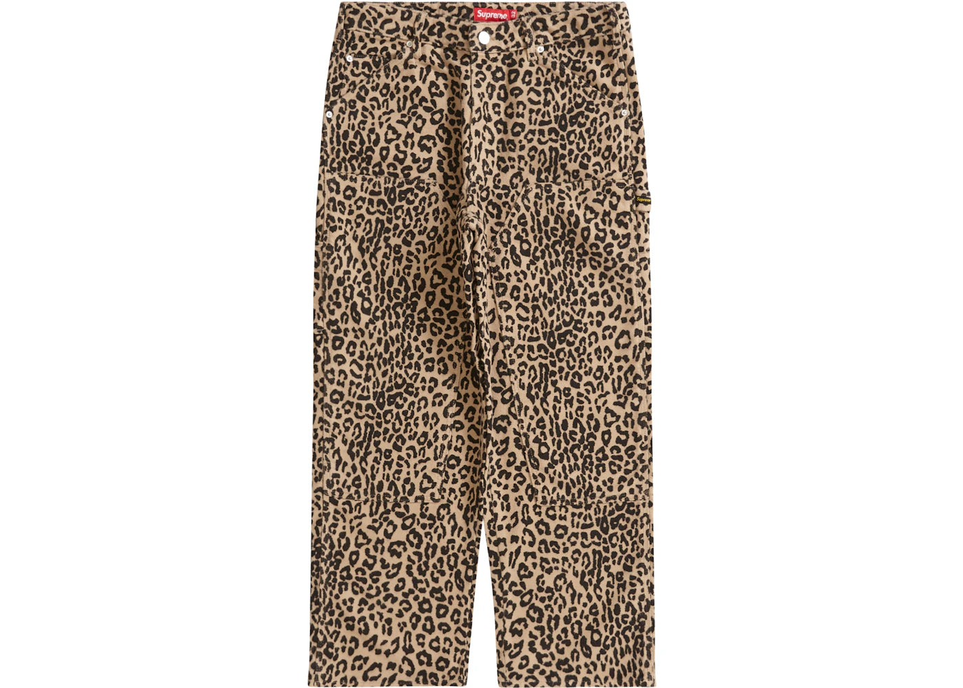 Supreme Moleskin Double Knee Painter Pant Leopard