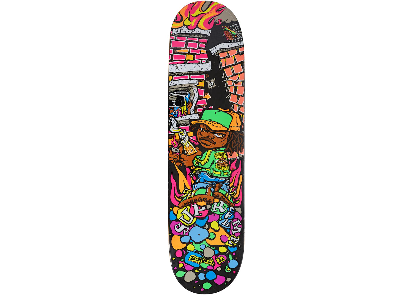 Supreme Molotov Kid Skateboard Deck Black