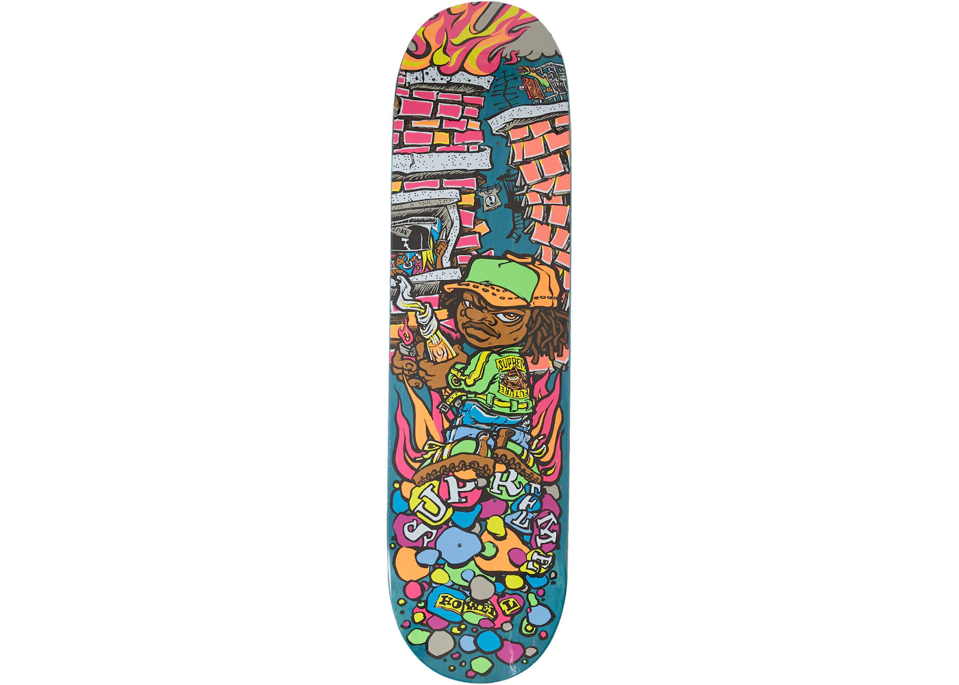 Supreme Molotov Kid Skateboard Deck Teal