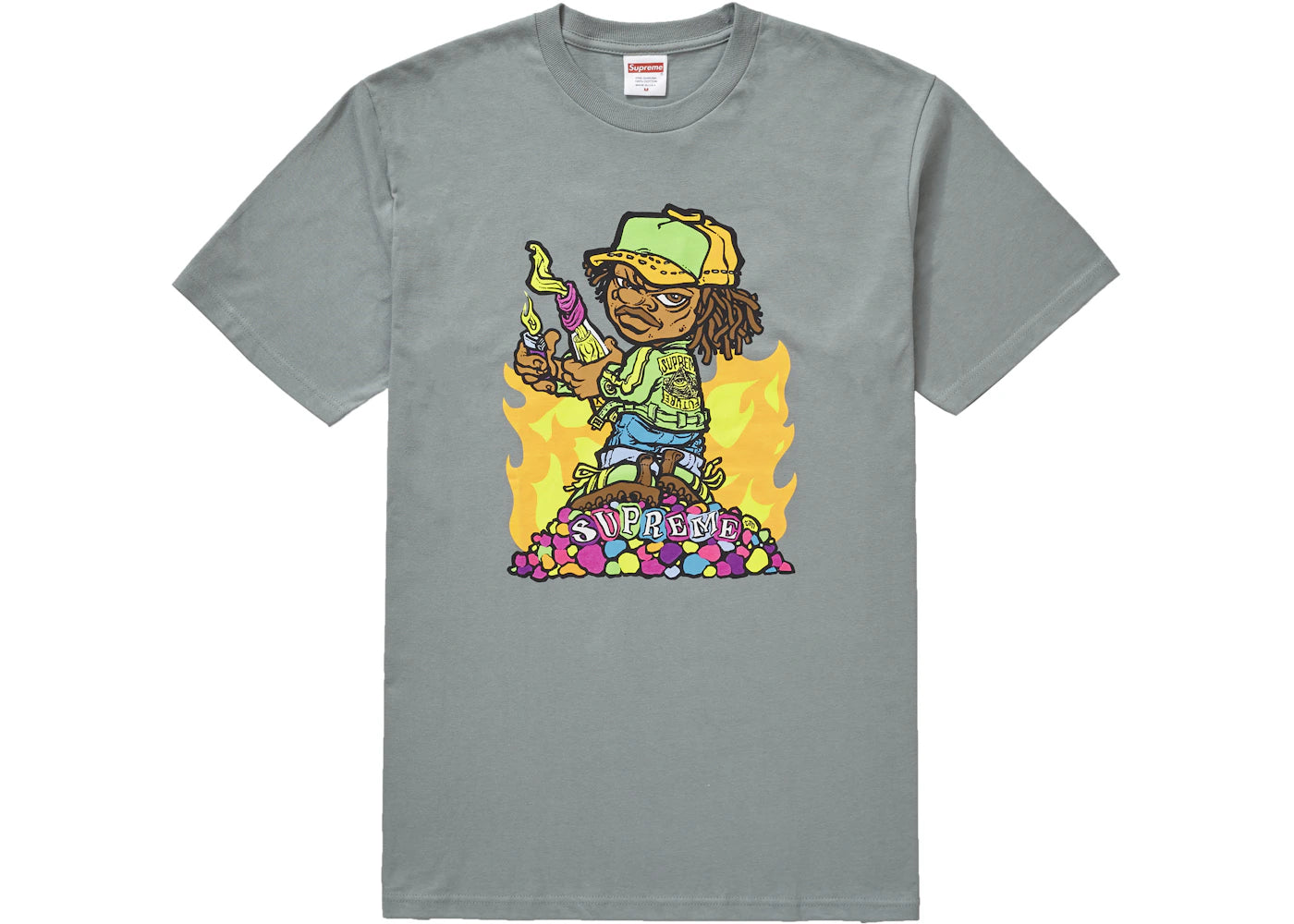 Supreme Molotov Kid Tee Dark Sage
