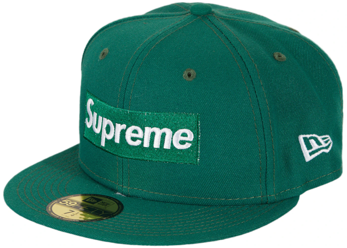 Supreme Money Box Logo New Era Dark Green