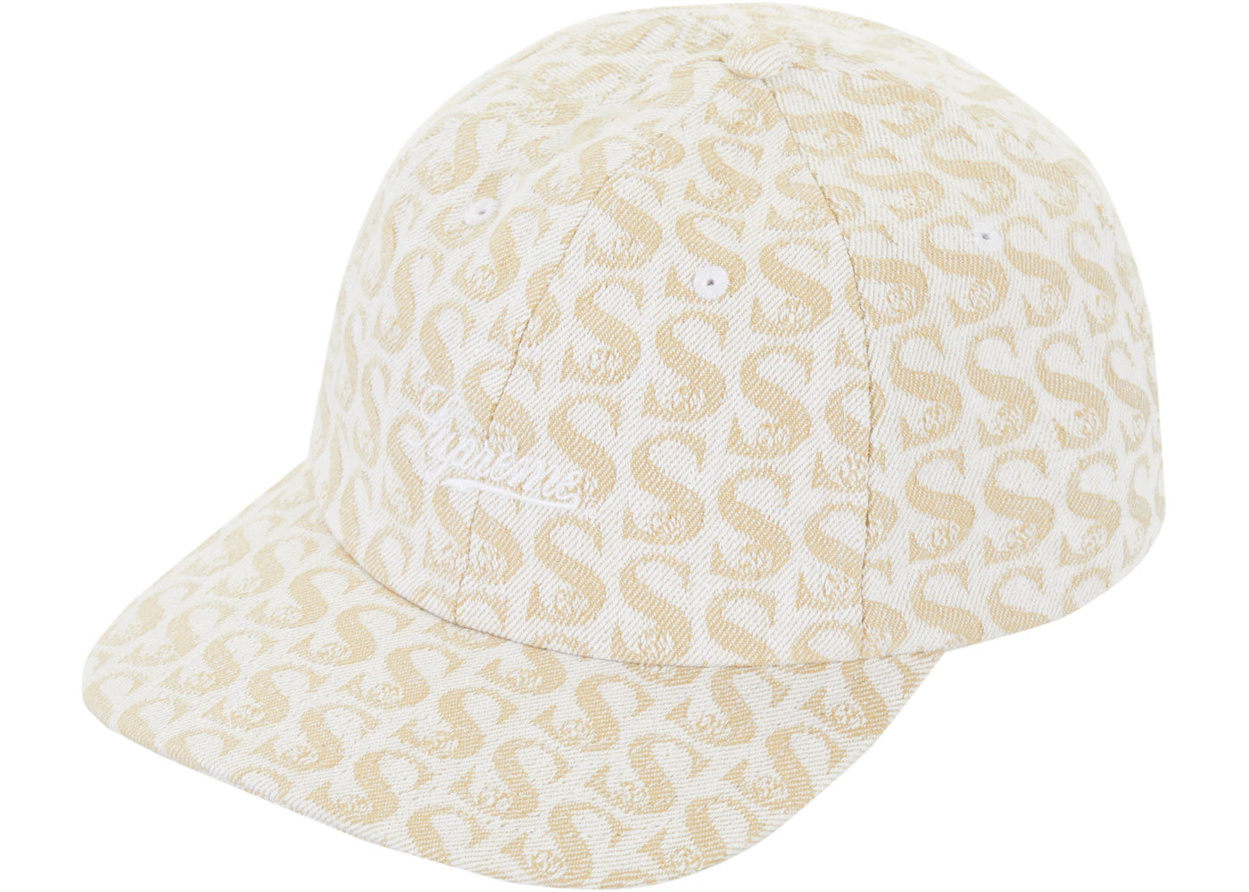 Supreme Monogram Denim 6-Panel Tan