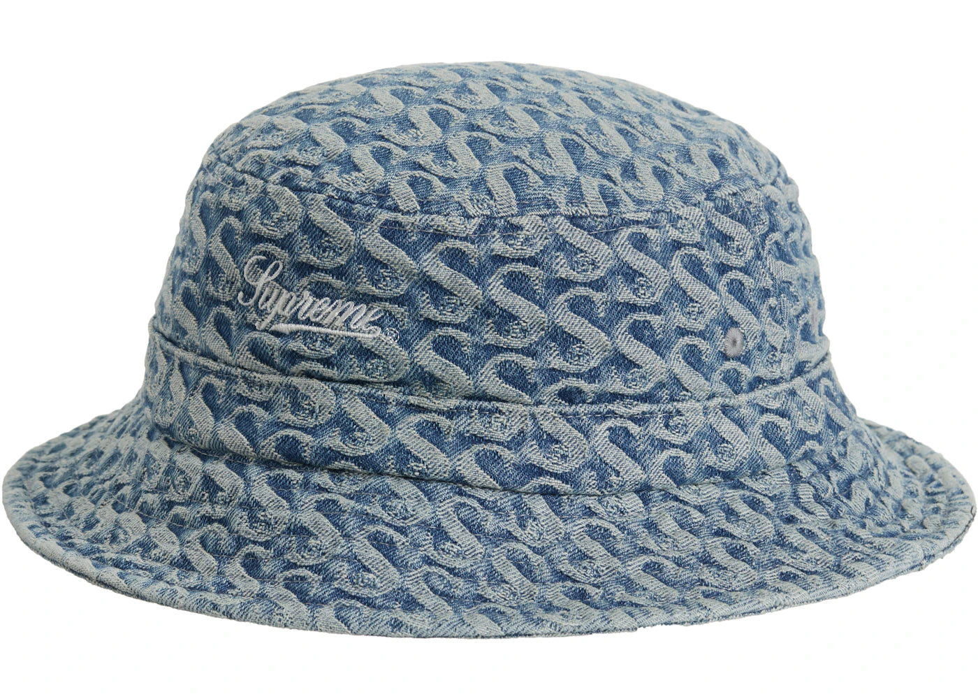 Supreme Monogram Denim Crusher Blue
