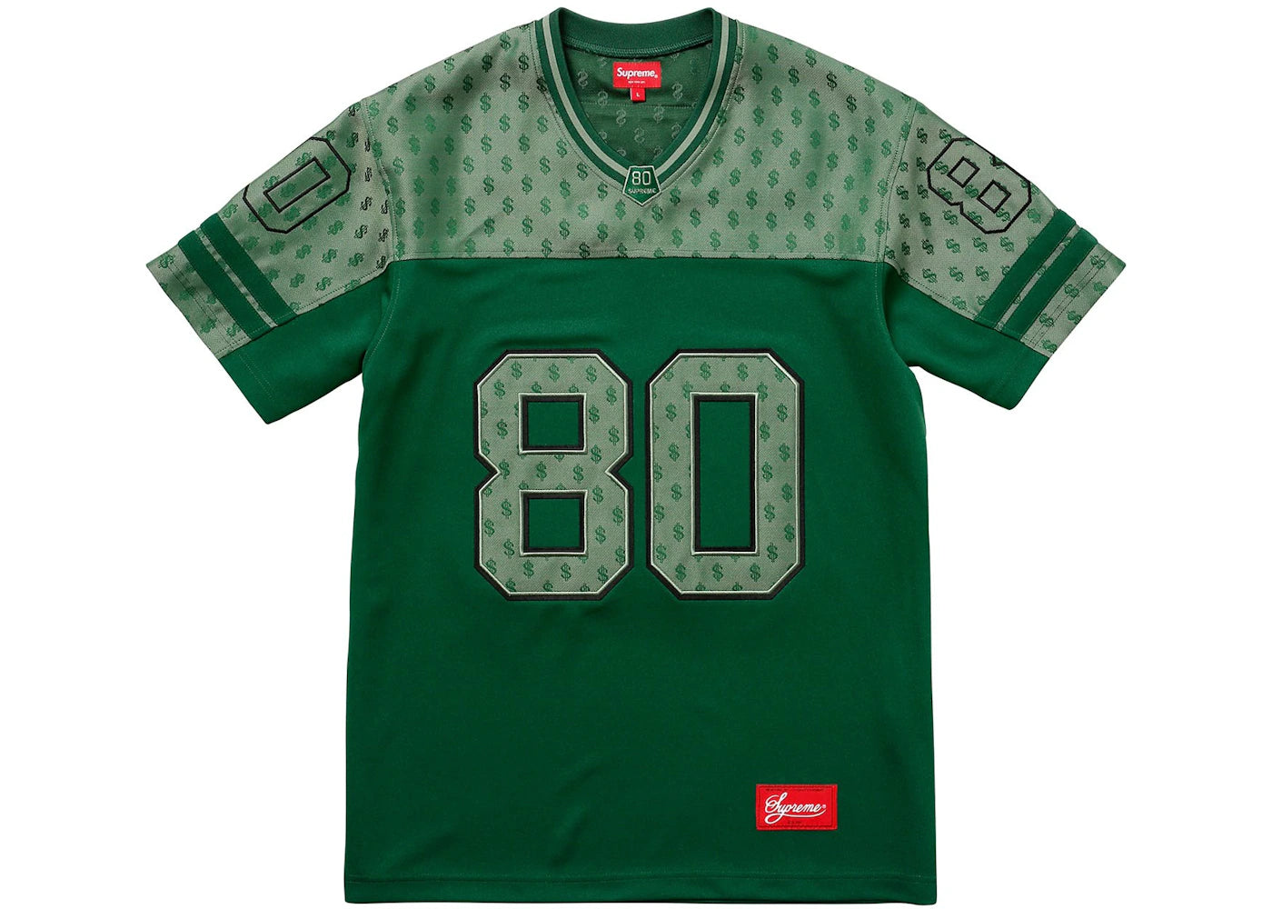 Supreme Monogram Football Jersey Dark Green