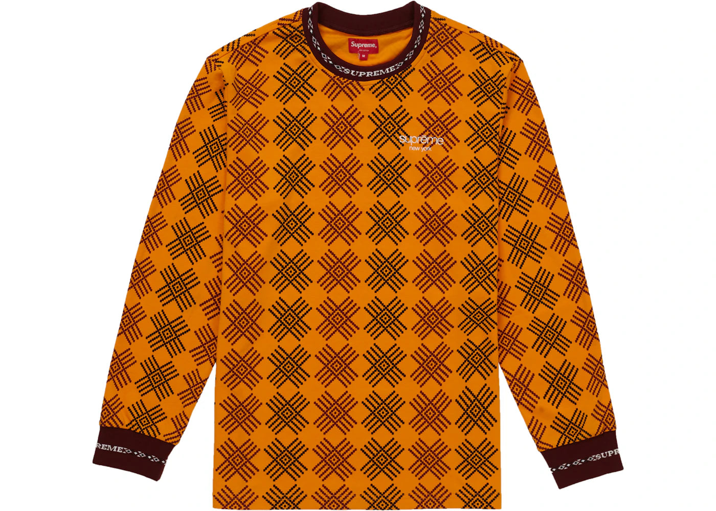 Supreme Motif L/S Top Orange