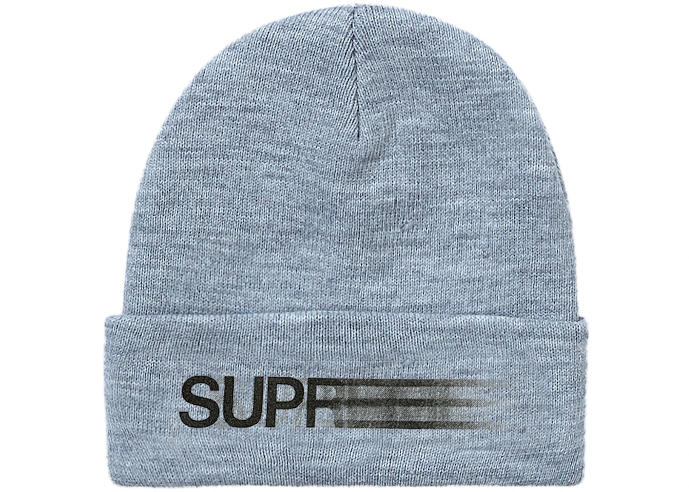 Supreme Motion Logo Beanie Heather Grey