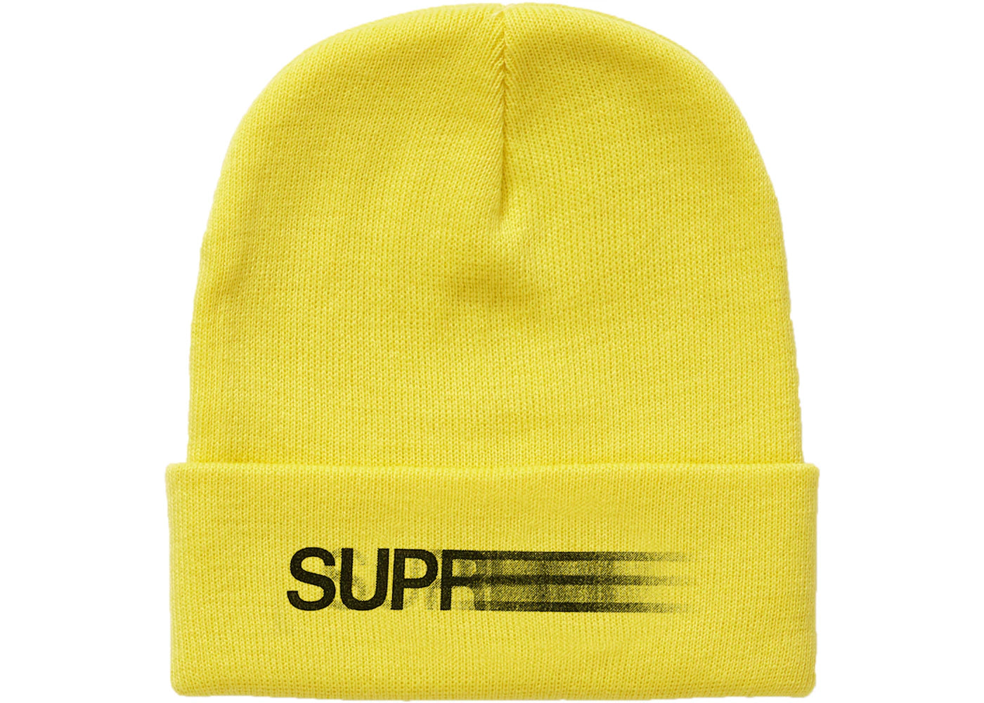 Supreme Motion Logo Beanie Yellow