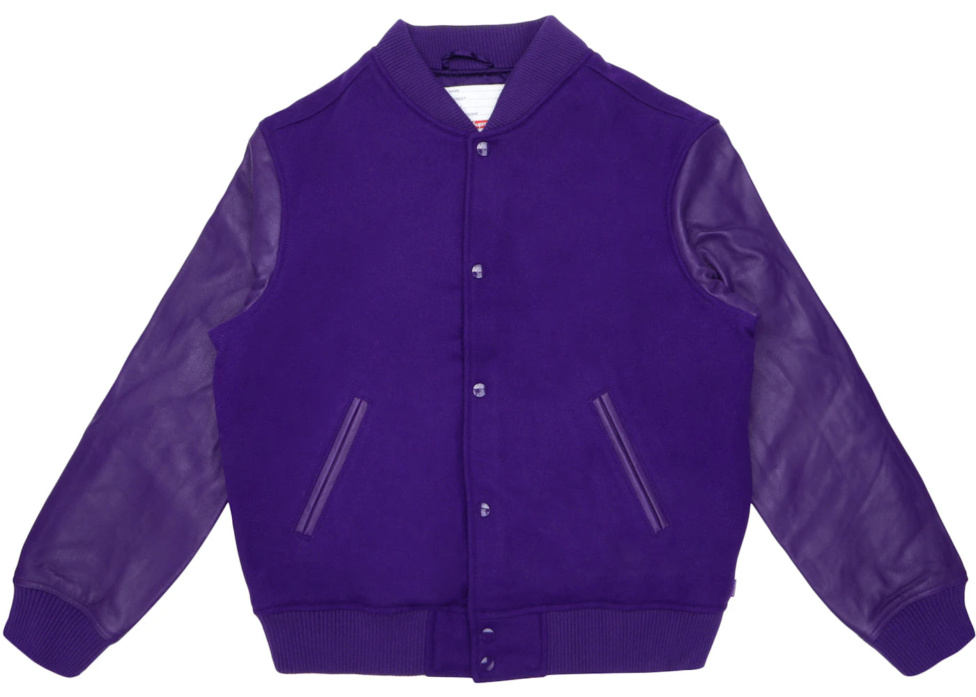 Supreme Motion Logo Varsity Jacket Purple