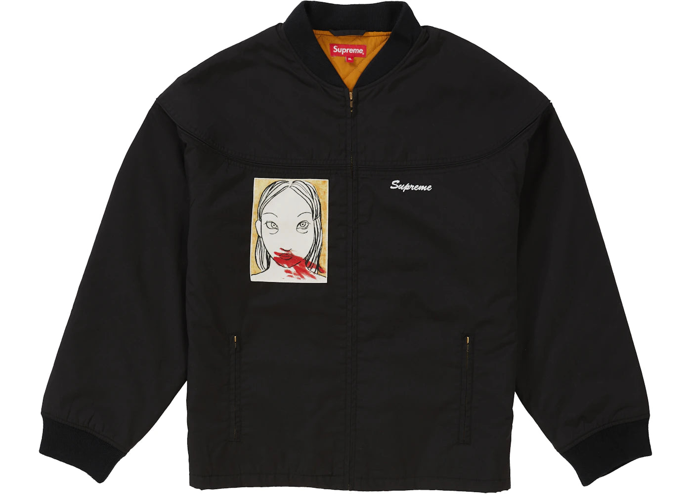 Supreme Mug Shot Crew Jacket Black