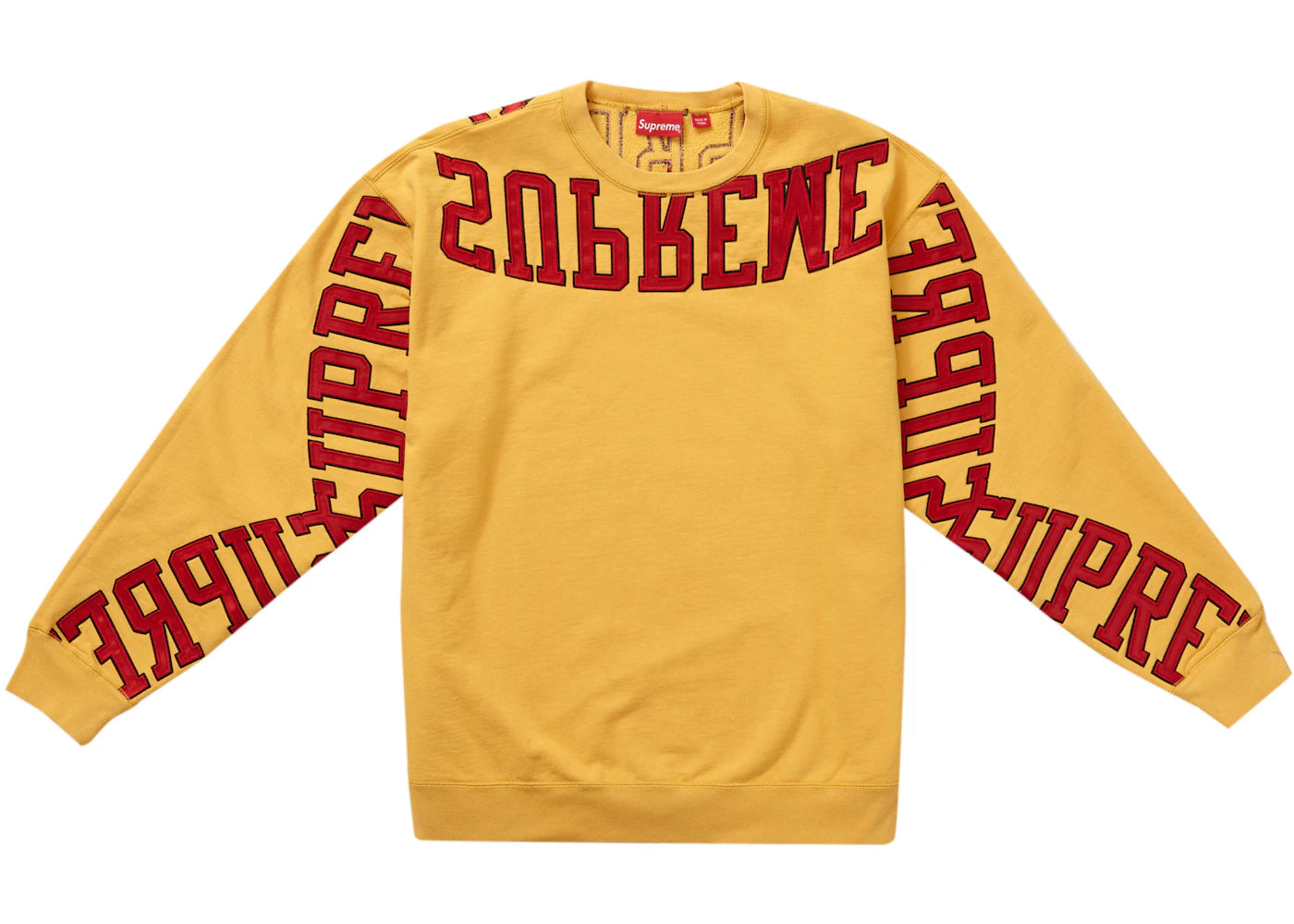 Supreme Multi Arc Crewneck Dusty Gold