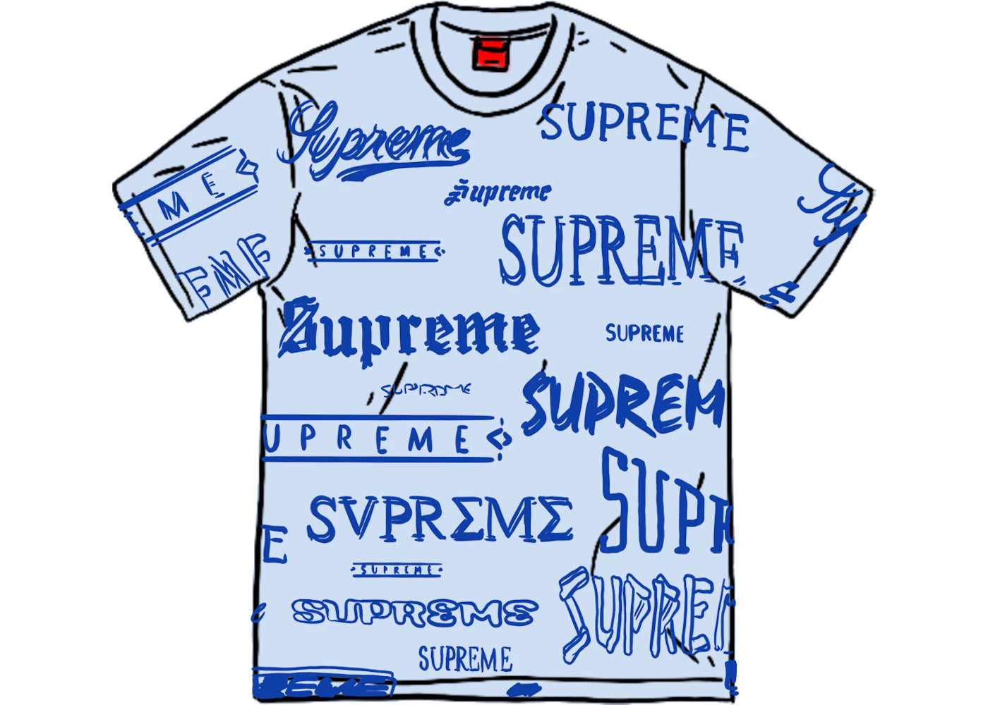 Supreme Multi Logo Tee White