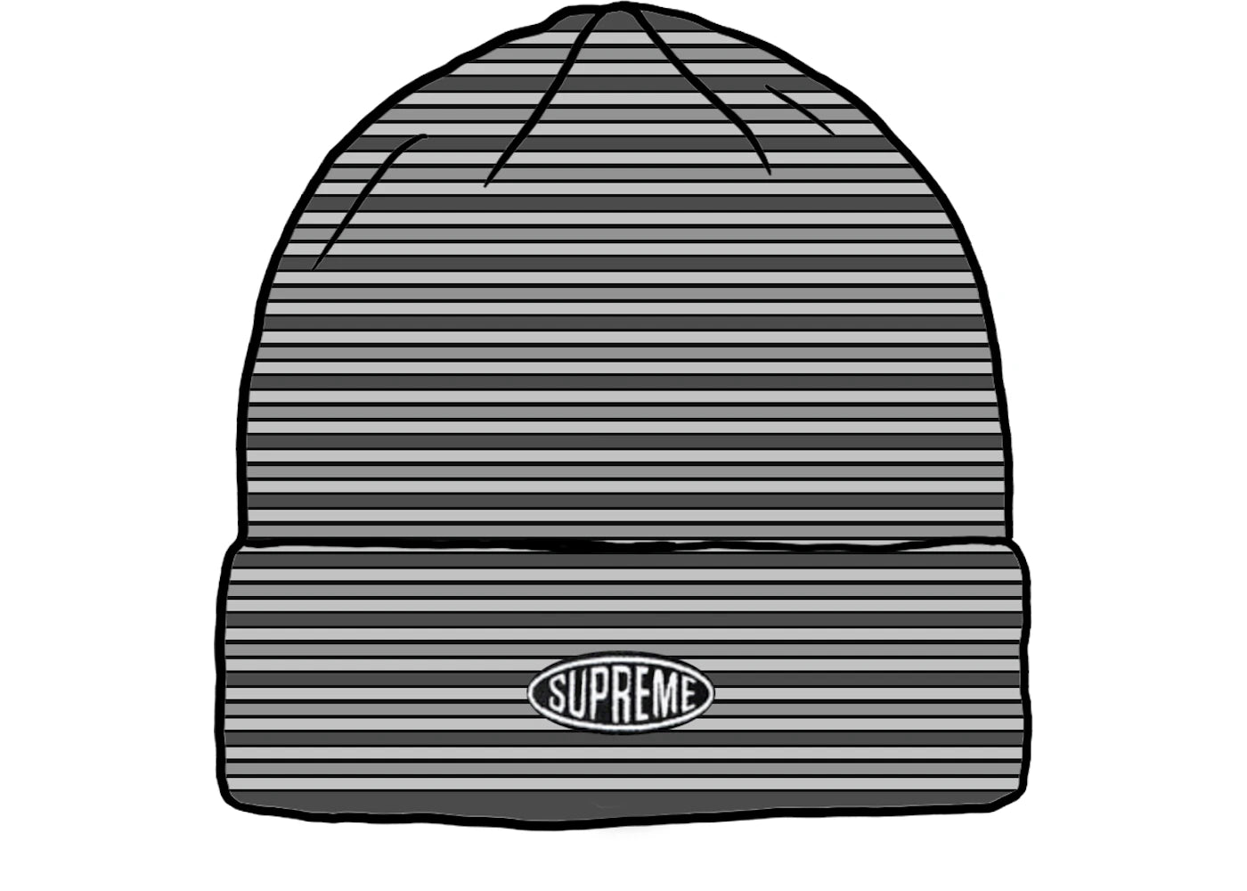 Supreme Multi Stripe Beanie (FW20) Black