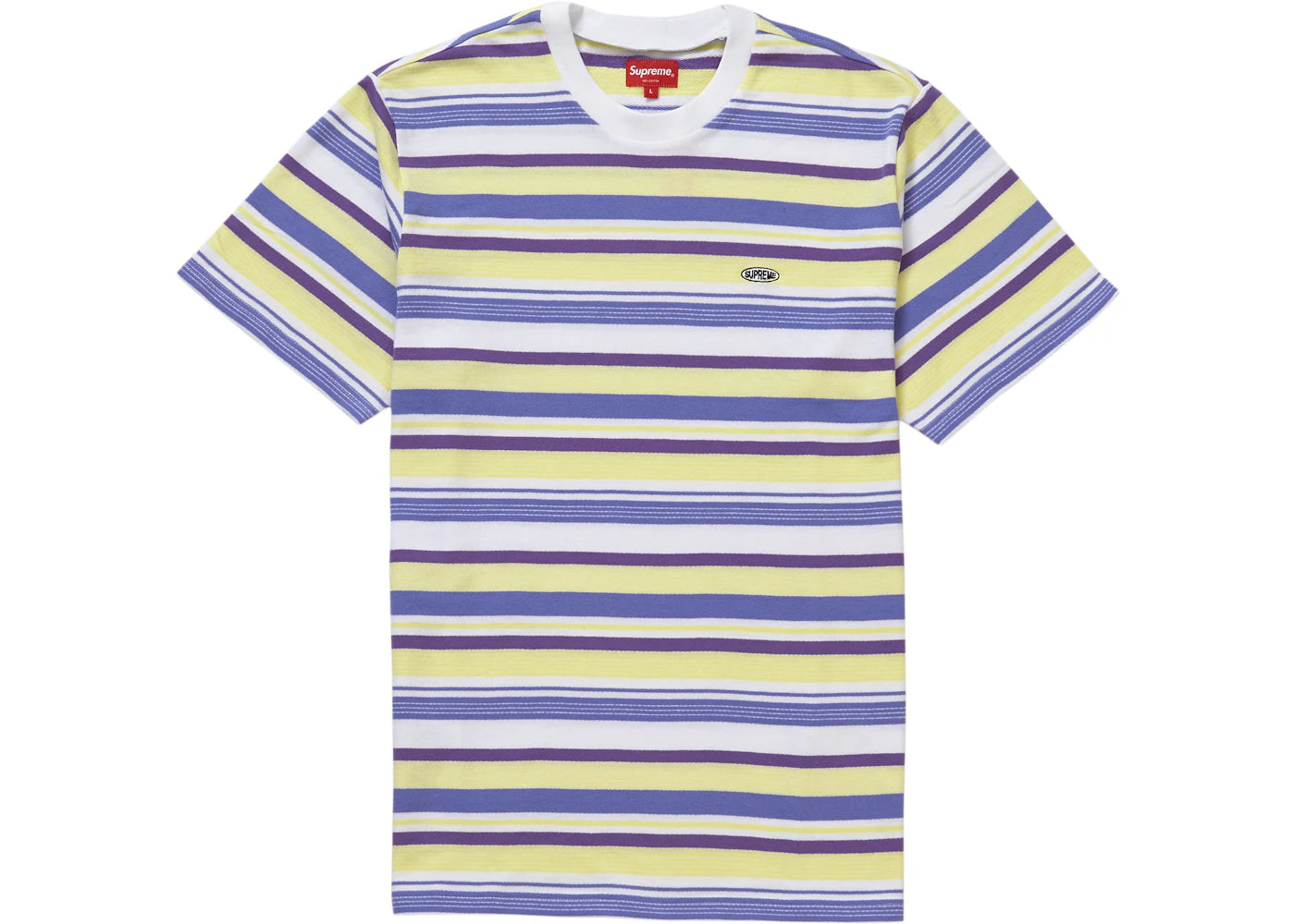 Supreme Multi Stripe SS Top (SS19) White