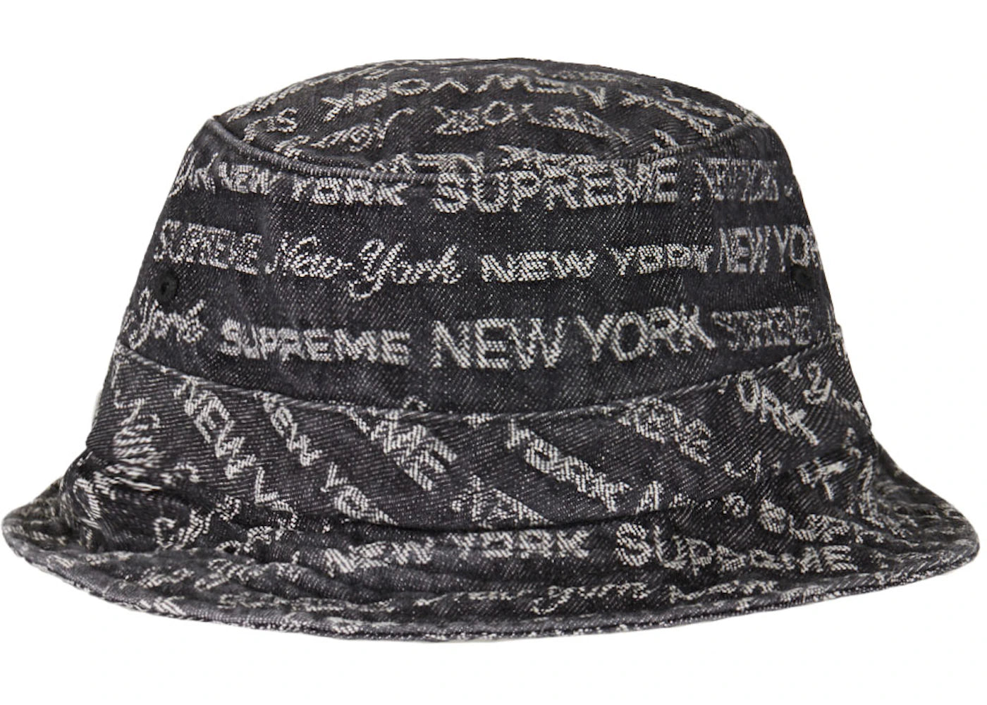 Supreme Multi Type Jacquard Denim Crusher Black