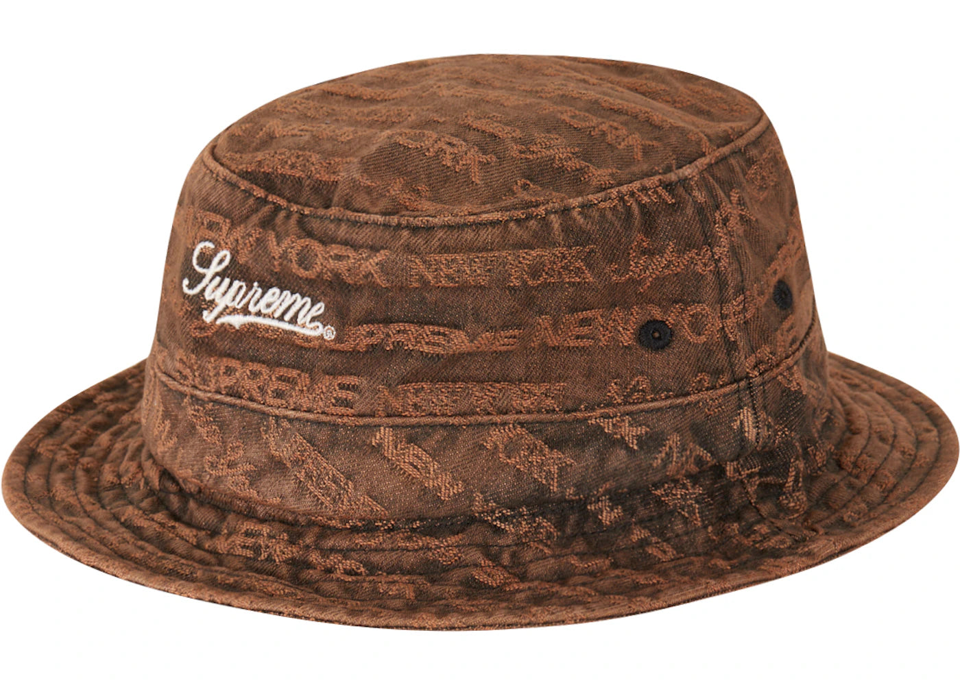 Supreme Multi Type Jacquard Denim Crusher Brown