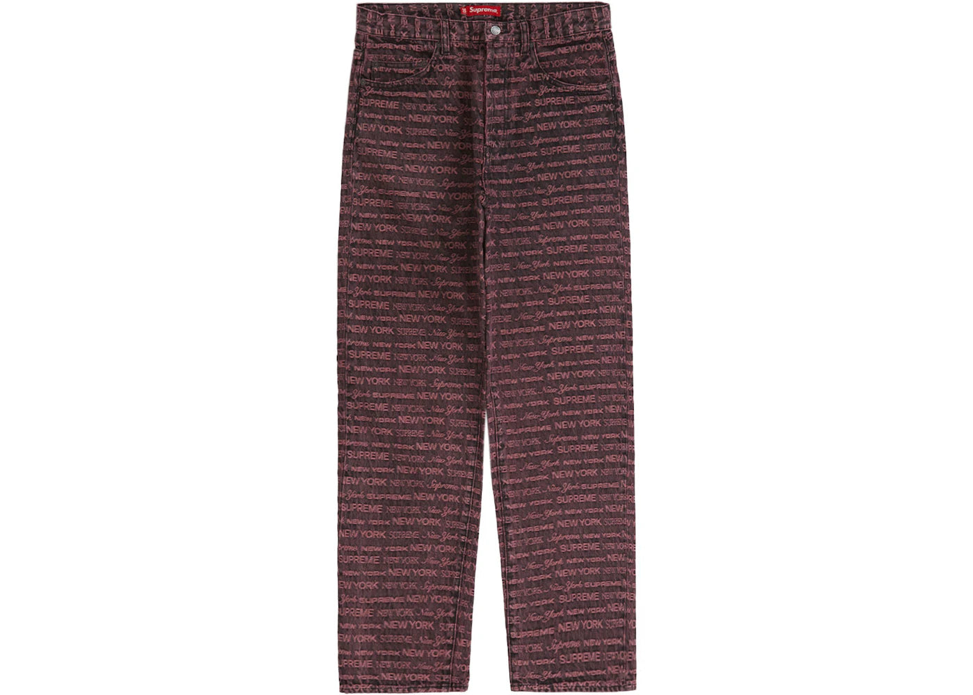 Supreme Multi Type Jacquard Regular Jean Purple