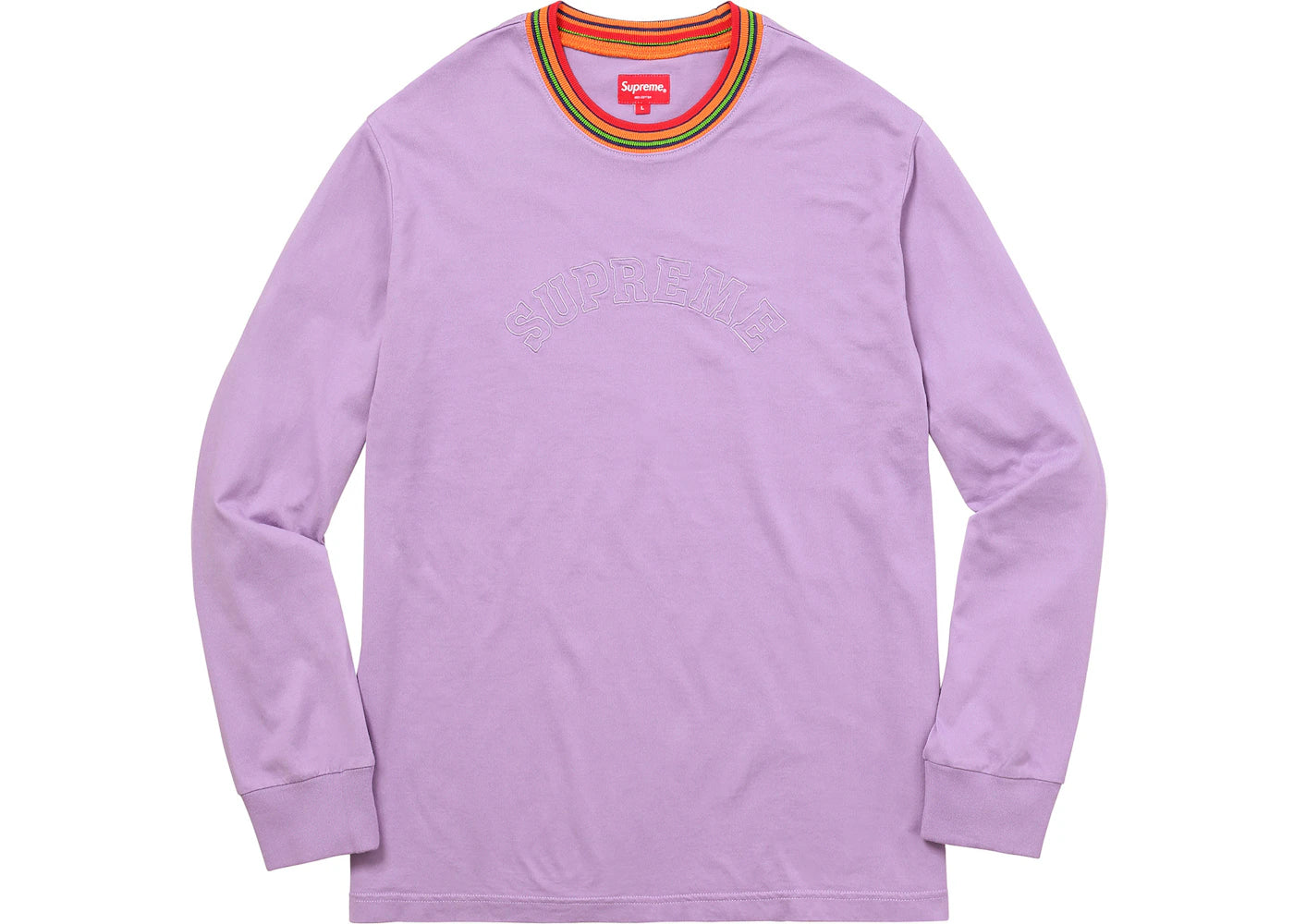 Supreme Multicolor Striped Rib L/S Top Violet