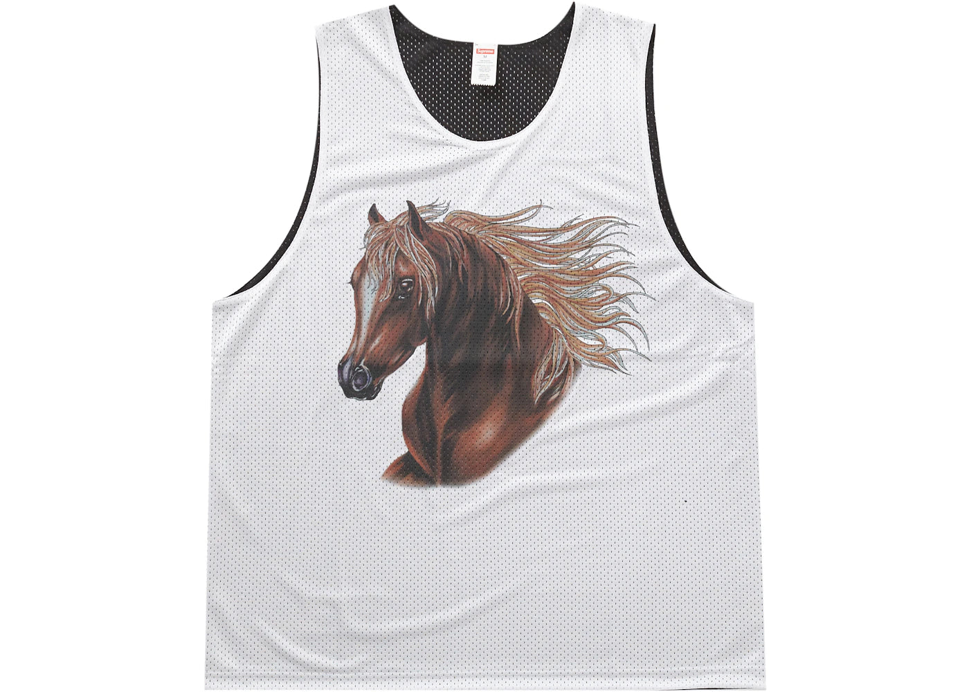 Supreme Mustang Reversible Basketball Jersey White