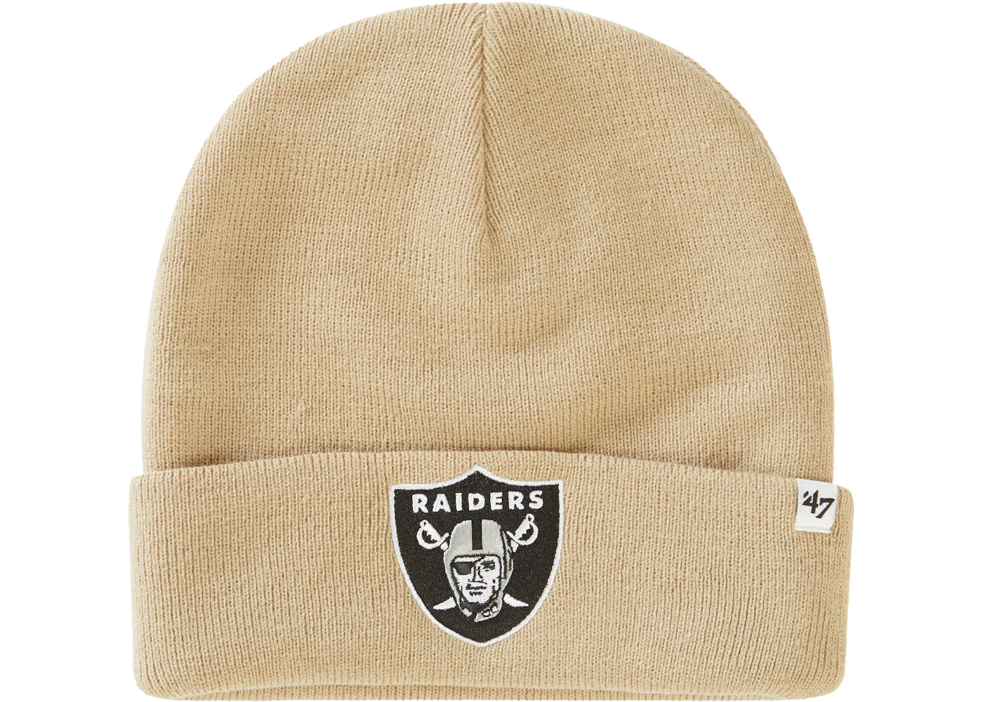 Supreme NFL x Raiders x '47 Beanie Tan